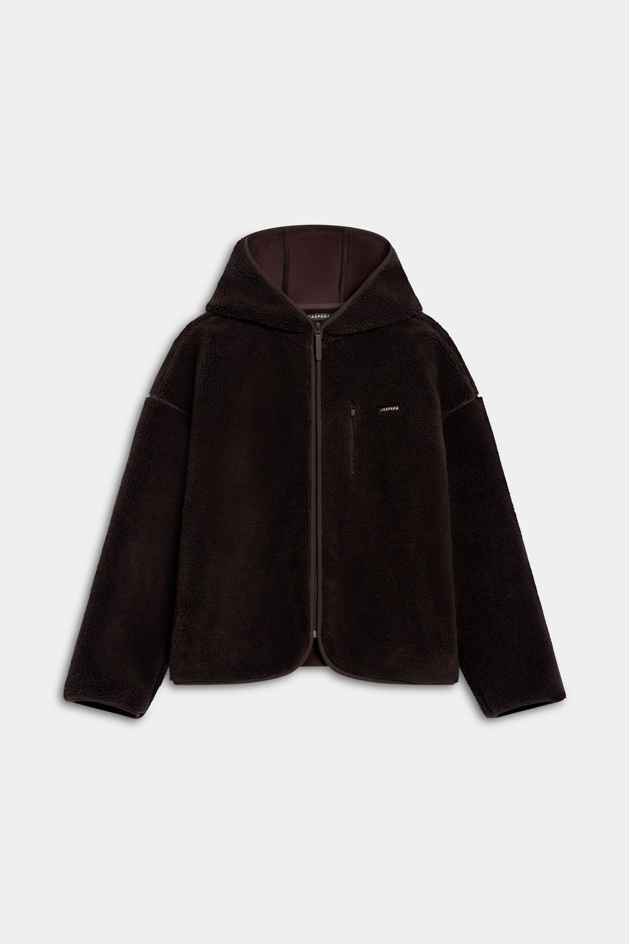 W. Cloudfleece™ Jacket w. hood - Espresso